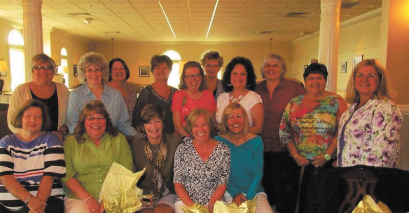 SPECIAL TO THE VINDICATOR In conjuction with the 45th Cardinal Mooney High School Class of 1969 reunion, former members of the eighth-grade class of St. Matthias met for brunch at Whitefire Grill on Aug. 3. In front from left are Lucille DeSimone Kennedy, Linda Sue Pasquale Spassil, Barbara Zban Flinn, Laura Meyers and Rebecca Bednar Kutsko. In the back row are Patricia Dunlap Cole, Alice Halaparda Csejtey, Kathi LaRosa Williams, Rita Krispinski Lombardo, Bev Babik, Cathy Pearce Wigley, Janie Drapcho Snowberger, Pat Pastucha, Mary Jean Hockicko and Rosemary Hruska Goodwin.