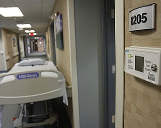        ROBERT K. YOSAY  | THE VINDICATOR...St Elizabeths Medical Center - Isolation Room  - Control panel for room.  with extra door sealents and controls ..-30-