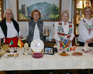 Katie Rickman | The Vindicator Bethel Lutheran Church will host its annual international dinner at Bethel Lutheran Church on October 25, 2014 and will feature meals from several cultures. Several of the women from the church are shown here with the food they made representing a culture, from left to right: Helen LoSasso representing Italy; Alice Hartig representing Germany; Ruth Ragan representing Sweden; and Diana Wiesner representing Slovakia on Wednesday, Oct. 15, 2014.