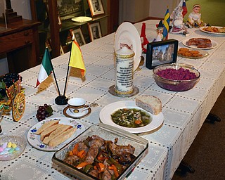 Katie Rickman | The Vindicator. Bethel Lutheran Church will host its annual international dinner at Bethel Lutheran Church on October 25, 2014 and will feature meals from several cultures, shown here from left to right are traditional meals from Italy, Germany, Sweden and Slovakia.