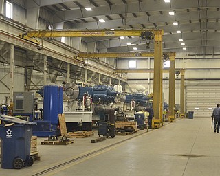 Katie Rickman | The Vindicator.The shop at Dearing Compressor and Pump Company in Youngstown is a part of a the family owned business that makes compressors and assembles engine/compressor packages on Friday, Oct. 17, 2014.