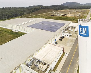 The General Motors plant in Zaragoza, Spain, has an 11.87-megawatt solar array — the most of the GM facilities. 
