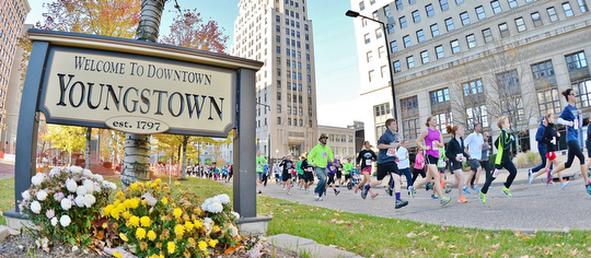 Jeff Lange | The Vindicator  The city of Youngstown was the host to over 1600 runners, Sunday for the 39th annual Peace Race.