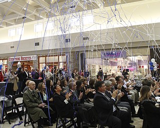        ROBERT K. YOSAY  | THE VINDICATOR..Streamers.... with the announcement.The Cafaro Co. will move its family to a new home in 2015.The new 50,000-square-foot Cafaro corporate headquarters will be an updated, more open space for its 200 employees, or, as the Cafaros called them, extended family members.it will be close to the Residence Inn and the Eastwood Mall..-30-