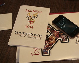        ROBERT K. YOSAY  | THE VINDICATOR..More than 400 students from 39 high schools from throughout Northeast Ohio filled Youngstown State UniversityÕs Kilcawley Center Chestnut Room Thursday for MathFest hosted by YSUÕs mathematics and statistics department...-30-