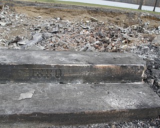        ROBERT K. YOSAY  | THE VINDICATOR..The Remains of tThe Firestone house on Lipply Road is moved 900 feet from where it has stood since 1880...-30-