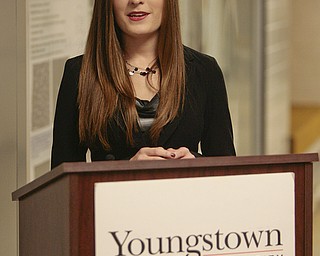        ROBERT K. YOSAY  | THE VINDICATOR.. Jennifer Miller a Junior from McDonald.....National Science Foundation-supported chemistry lab that places Youngstown State University among the best in the nation for materials analysis with a new x-ray diffraction Labratory . .-30-