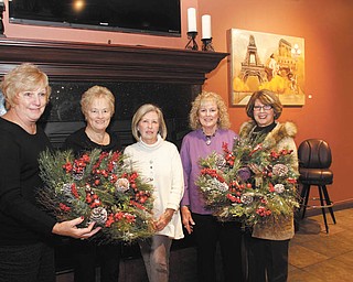 ROBERT K. YOSAY | THE VINDICATOR
The annual Magic of the Angels Christmas event will take place Nov. 22. Some of those involved in organizing the fundraiser are, from left, Jacie Ridel, Sally Reedy, Joan Thompson, Lynn Sahli and Virginia Gerberry.