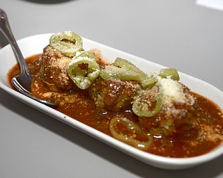 Katie Rickman | The Vindicator.The Meatball Bowl at Saadeys Place in Austintown is one of the signature dishes featuring house made meatballs with sauce, romano cheese and bell peppers. The dish runs for $7.