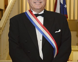 Katie Rickman | The Vindicator.David Tod II, the great-great grandson of Governor David Tod (25th Governor of Ohio) poses for a photo at The Governor David Tod Civil War Ball at the Tyler History Center in Youngstown on Saturday, Nov. 1, 2014.