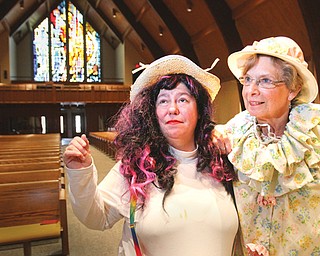 Bethany Bulone, left, and Judy Zyvith are part of Clowns for Christ, a ministry of Boardman United Methodist Church.