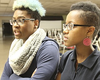 William D Lewis The vindicator  Chaney students Nico Mostella, lef,t and LaRayja Hill are castmembers in Ragtime.