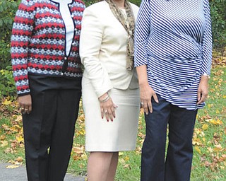 KATIE RICKMAN | THE VINDICATOR Working to make this year’s Cinderella Ball, sponsored by the Junior Civic League of Youngstown, a success are, from left, Jerrine King, ball co-chairwoman; Susan M. Moorer, president; and Pamela Murrell, ball co-chairwoman. The league’s scholarship program relies on the ball, its sole fundraiser, to help qualified black students achieve higher education.