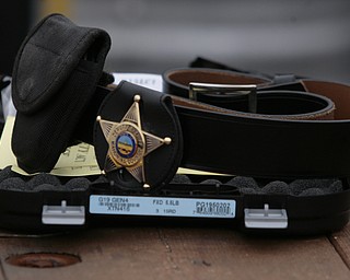        ROBERT K. YOSAY  | THE VINDICATOR..Fraternal Order of Police Lodge 141 set up this firing range for firearms training and qualification for the sheriffÕs deputies it represents off of West Ave.. B. J. Alan Fireworks donated the land and YSU donated the earth for the bullet backstops behind the targets,