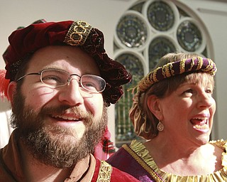 William d Lewis the Vindicator  Tapestry membersMark Keriotis and Marsha Wilson during 11-17-14 rehersal.