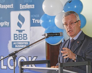        ROBERT K. YOSAY  | THE VINDICATOR...BBBÕs dedication to building a network of trustworthy businesses in the Mahoning Valley. James P. Tressel, President of Youngstown State University, was the main speaker
