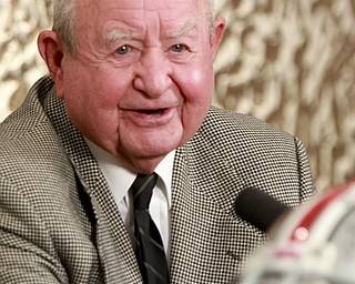 William D Lewis The Vindicator Michigan coach Jerry Hanlon at The Game event in Warren 11-20-14.