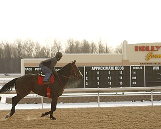        ROBERT K. YOSAY  | THE VINDICATOR..Hollywood Gaming /Mahoning Valley Race Course is in the final hours of preparation for Mondays first race with a post time of 12:45 on Monday ..-30-
