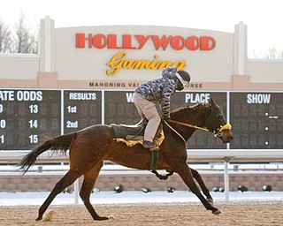Hollywood Gaming at Mahoning Valley Race Course is in the final hours of preparation for its first race with a post time of 12:45 p.m. today.