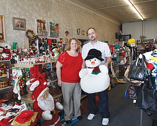 Vanessa Malailua and Gary Wolf of Life’s Treasures in Struthers have enjoyed multiple repeat customers since opening the thrift shop a little over a month ago.