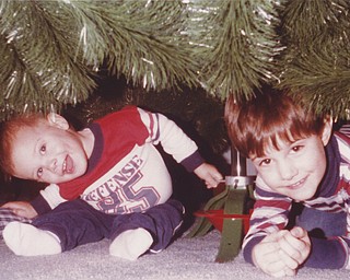 Brian Krichbaum, left, and Zack Krichbaum, in Boardman. Submitted by Judge R. Scott Krichbaum.