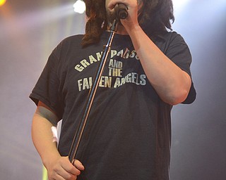 Katie Rickman | The Vindicator.Adam Duritz of Counting Crows sings during a packed out show at Packard Music Hall in Warren on Saturday, Dec. 6, 2014.