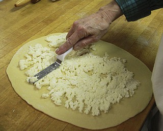 William D Lewis The Vindicator  Kolachi is preparedSt John the Baptist Church in Campbell. Church members gathered to make to popular holiday treats 12-9-14.