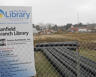        ROBERT K. YOSAY  | THE VINDICATOR. ..The New Canfield Library in Downtown Canfield...  under construction
