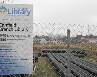        ROBERT K. YOSAY  | THE VINDICATOR. ..The New Canfield Library in Downtown Canfield...  under construction