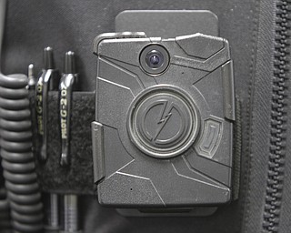        ROBERT K. YOSAY  | THE VINDICATOR. ..Police Camera... by Taser.. its a Axon Body on officer Video... worn by Sgt Don Coppola of Lowellville PD