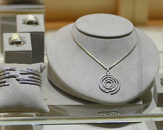 Katie Rickman | The Vindicator.Thom Duma Jewelry in Warren offers a variety of jewelry and is decked out with Christmas decor on Dec. 12, 2014.
