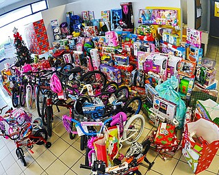 Jeff Lange | The Vindicator  The plant raised a large sum of toys for children as well as $6,150 for the Salvation Army.