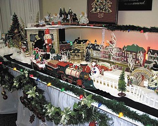 SPECIAL TO THE VINDICATOR
Bob Stas, photographer of the Men's Garden Club of Youngstown, took a little Christmas beauty to the Austintown Senior Center. Stas did all the work for this layout in his garage.