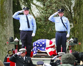        ROBERT K. YOSAY  | THE VINDICATOR..a salute   from Jason Ferrick and John Gulgas  and JR Warren Former Western Reserve Joint Fire District Chief Edwin ChinowthÕs funeral - from Poland United Methodist Church to Riverside Cemetery in Poland... - -30-.