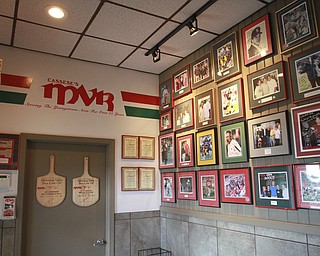 William D Lewis the Vindicator  MVR filled with sports memorabilia and photos.