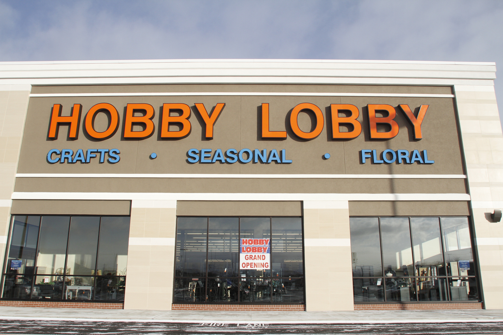        ROBERT K. YOSAY  | THE VINDICATOR..Hobby Lobby opened Monday morning in the new location in Tiffany Square in Boardman at South Ave and 224 .  It closed Saturday at the Boardman Canfield location .