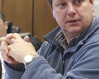 William D. Lewis the Vindicator Skip Slavin discusses details of upcoming Poland Activity Center.