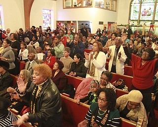 William D. Leiws The vindicator  Large crowd for the MLK jr Community Worship service at Tabernacle Baptist 1-18-15.
