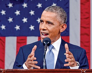 President Barack Obama delivers his State of the Union address Tuesday night to a joint session of Congress on Capitol Hill in Washington.