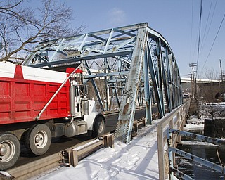        ROBERT K. YOSAY  | THE VINDICATOR..The old Division Street Bridge .. connecting Salt Springs Rd and Ohio Works Blvd and  US 422 is scheduled for demolition and replacement by the Mahoning County Commisioners.
