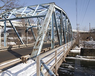        ROBERT K. YOSAY  | THE VINDICATOR..The old Division Street Bridge .. connecting Salt Springs Rd and Ohio Works Blvd and  US 422 is scheduled for demolition and replacement by the Mahoning County Commisioners.