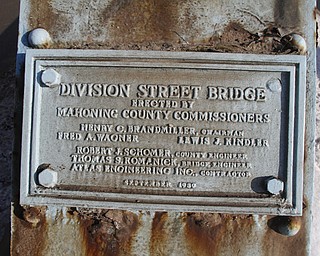        ROBERT K. YOSAY  | THE VINDICATOR..The old Division Street Bridge .. connecting Salt Springs Rd and Ohio Works Blvd and  US 422 is scheduled for demolition and replacement by the Mahoning County Commisioners.