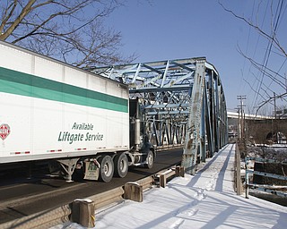        ROBERT K. YOSAY  | THE VINDICATOR..The old Division Street Bridge .. connecting Salt Springs Rd and Ohio Works Blvd and  US 422 is scheduled for demolition and replacement by the Mahoning County Commisioners.