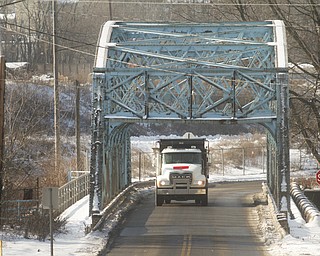        ROBERT K. YOSAY  | THE VINDICATOR..The old Division Street Bridge .. connecting Salt Springs Rd and Ohio Works Blvd and  US 422 is scheduled for demolition and replacement by the Mahoning County Commisioners.