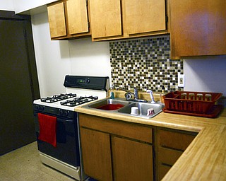 Katie Rickman | The Vindicator.The Kitchen in one of the YWCA apartments on Wednesday, Jan. 21, 2015. The apartments serve as transitional homes.