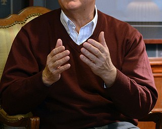 Katie Rickman | The Vindicator.Dan Wilhelm an advisor to Sure Shot Teleproductions, INC speaks about the significance of the company and the communications field at the company in New Middletown on January 22, 2015.