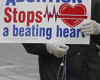  .          ROBERT  K. YOSAY | THE VINDICATOR..Mahoning County Right to Life march against abortion  at the  Thomas D. Lambros Federal Building and U.S. Courthouse, ..-30-