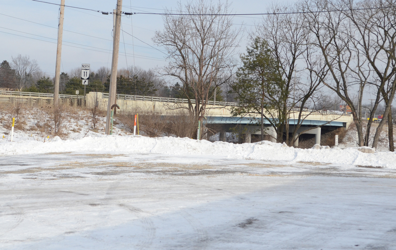 Katie Rickman | The Vindicator.This is a photo of the bridge on 224 in Canfield on Friday, January 23, 2015.  The bridge is right beside Miner's Tractor Sales.