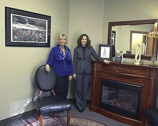        ROBERT K. YOSAY  | THE VINDICATOR..Life Consultant Robyn Podboy  and atty  Melisssa Rocci inside one of the meeting rooms..-30-