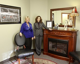        ROBERT K. YOSAY  | THE VINDICATOR..Life Consultant Robyn Podboy  and atty  Melisssa Rocci inside one of the meeting rooms..-30-